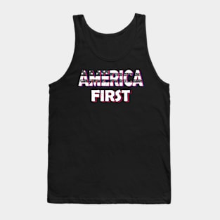 America first USA American patriot flag Memorial Day vintage Tank Top